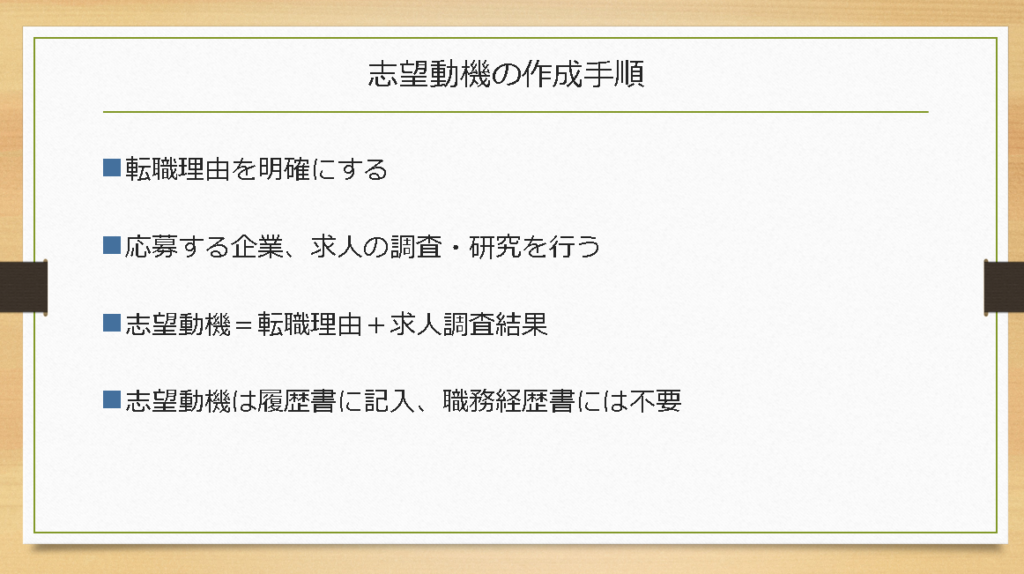 志望動機の公式は?